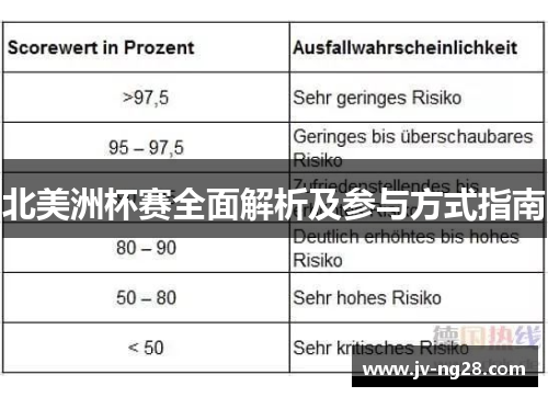 北美洲杯赛全面解析及参与方式指南