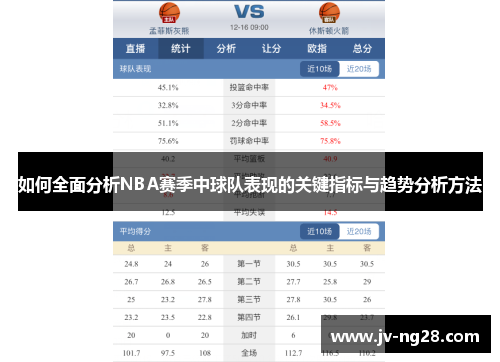 如何全面分析NBA赛季中球队表现的关键指标与趋势分析方法